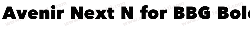 Avenir Next N for BBG Bold字体转换
